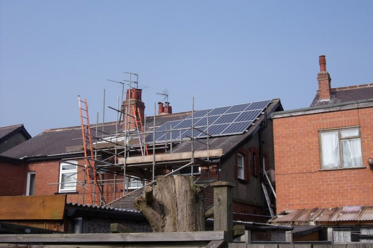 Example solar panel installation by Green Sky Technology in Castleford