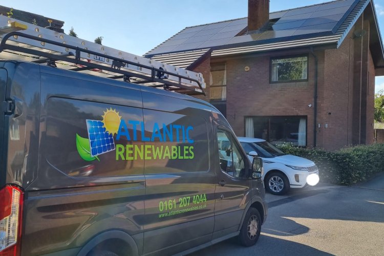 Example solar panel installation by Atlantic Renewables in Old Trafford, Manchester