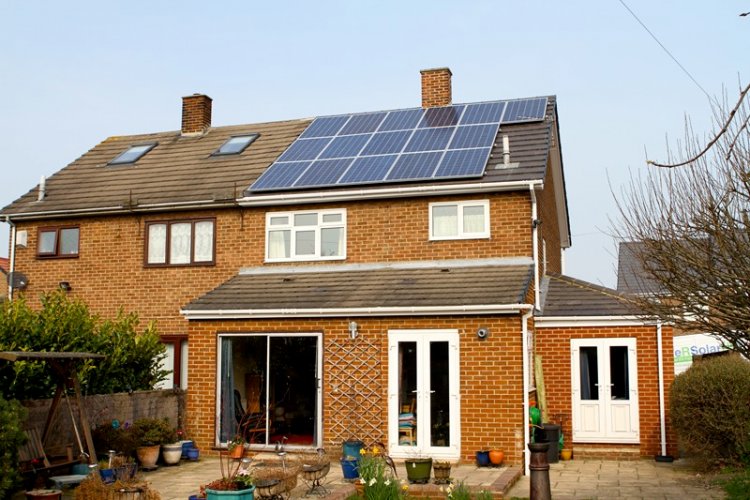 Example solar panel installation by WeRsolarUK in Esh Winning, Durham 