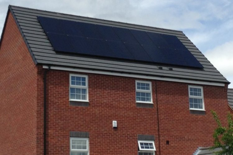 Example solar panel installation by Renergy Solutions in Leicester