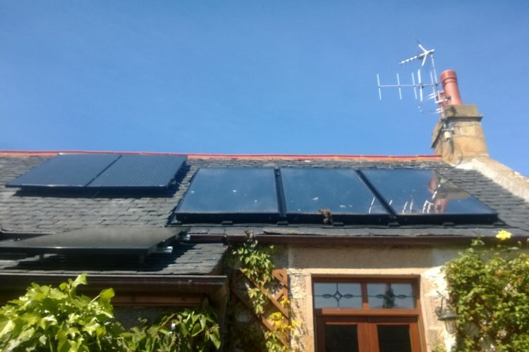 Example solar panel installation by Green Moray Renewables Ltd in Moray, Scotland