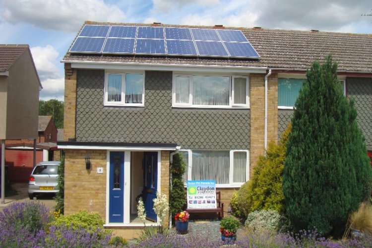 Example solar panel installation by Claydon Microgeneration Ltd in Aylesbury