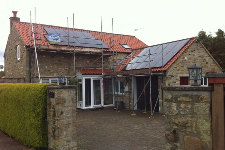 Example solar panel installation by Sun Spirit Ltd in Sunderland