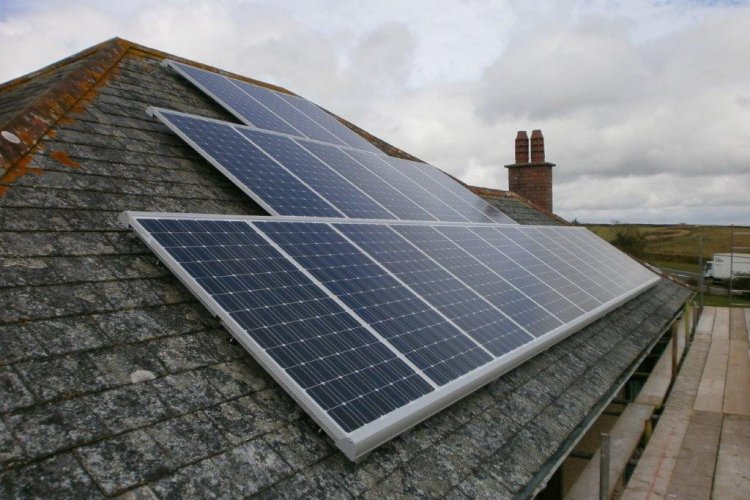Example solar panel installation by Capture Energy Limited in Pool, Cornwall