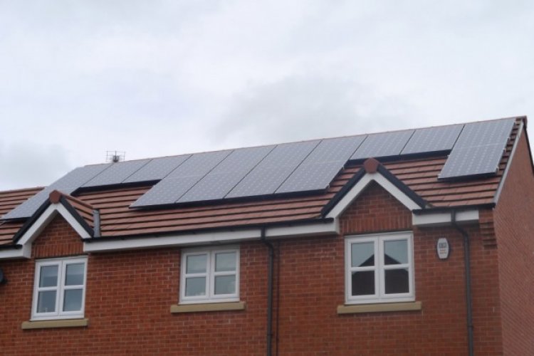 Example solar panel installation by Green Team Partnership in Stocksfield, Northumberland