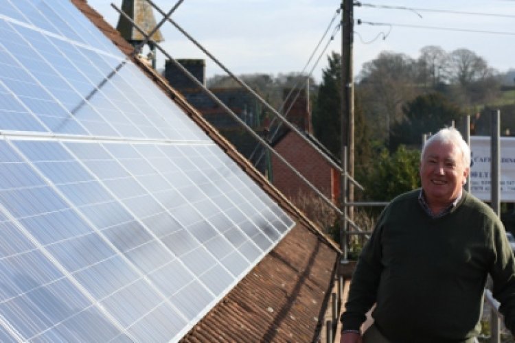 Example solar panel installation by Caplor Energy in Fownhope, Herefordshire