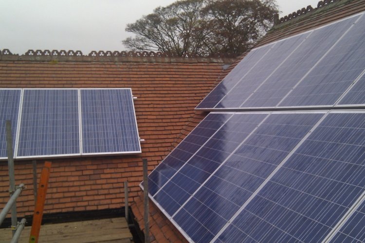 Example solar panel installation by Prescient Power Ltd in Ashby-De-La-Zouch