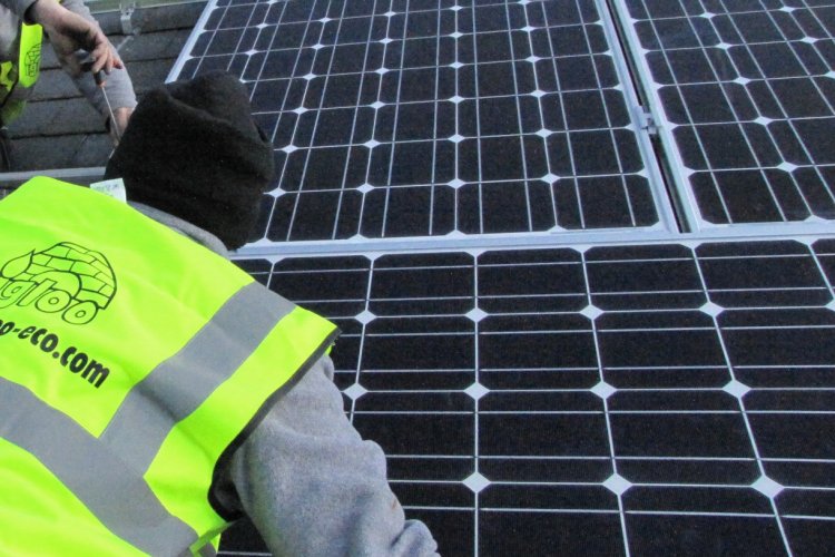 Example solar panel installation by Igloo Environmental Ltd in Dunmow
