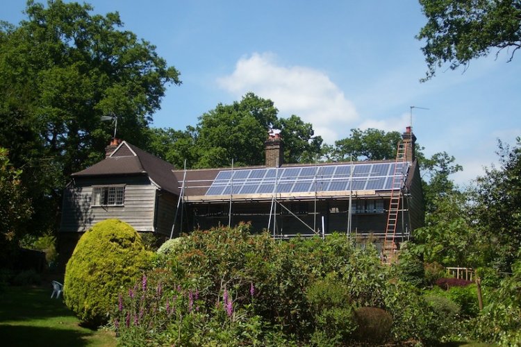 Example solar panel installation by Solar Advanced Systems Ltd in Edenbridge
