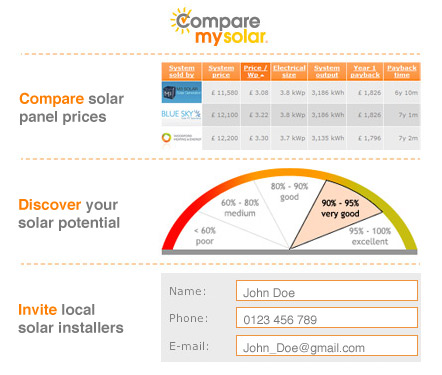CompareMySolar - Select your roof on the map and see your solar panel potential